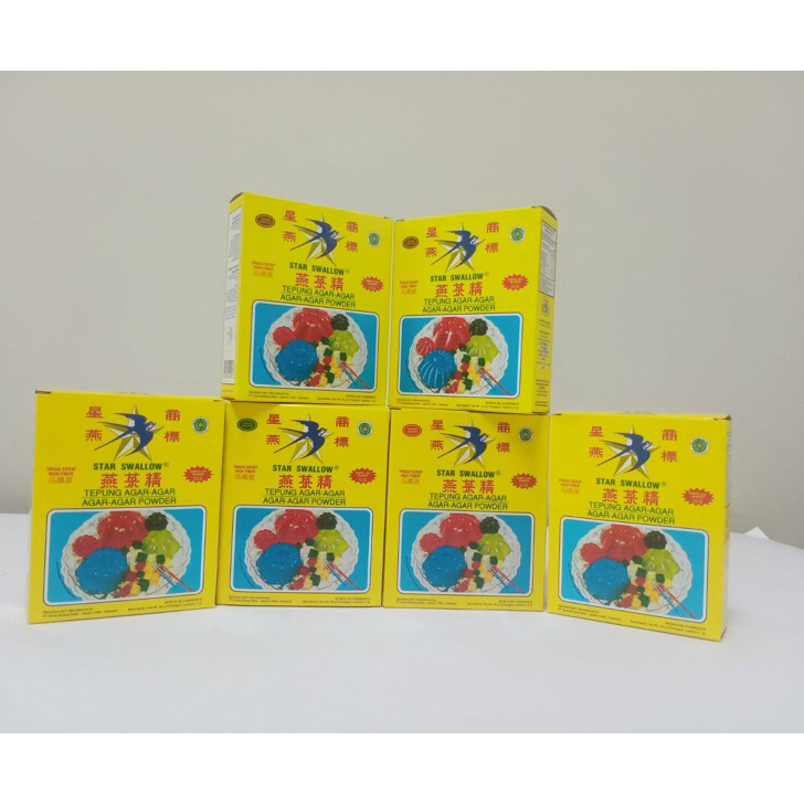 

Ready Stock Agar Agar Star Swallow 6 box @12sachet/Bening