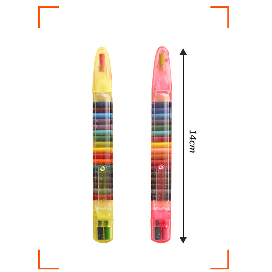 

Ready Stok XM - Crayon Pen Susun isi 20 Warna Krayon Set 20 Warna lucu ➢❈