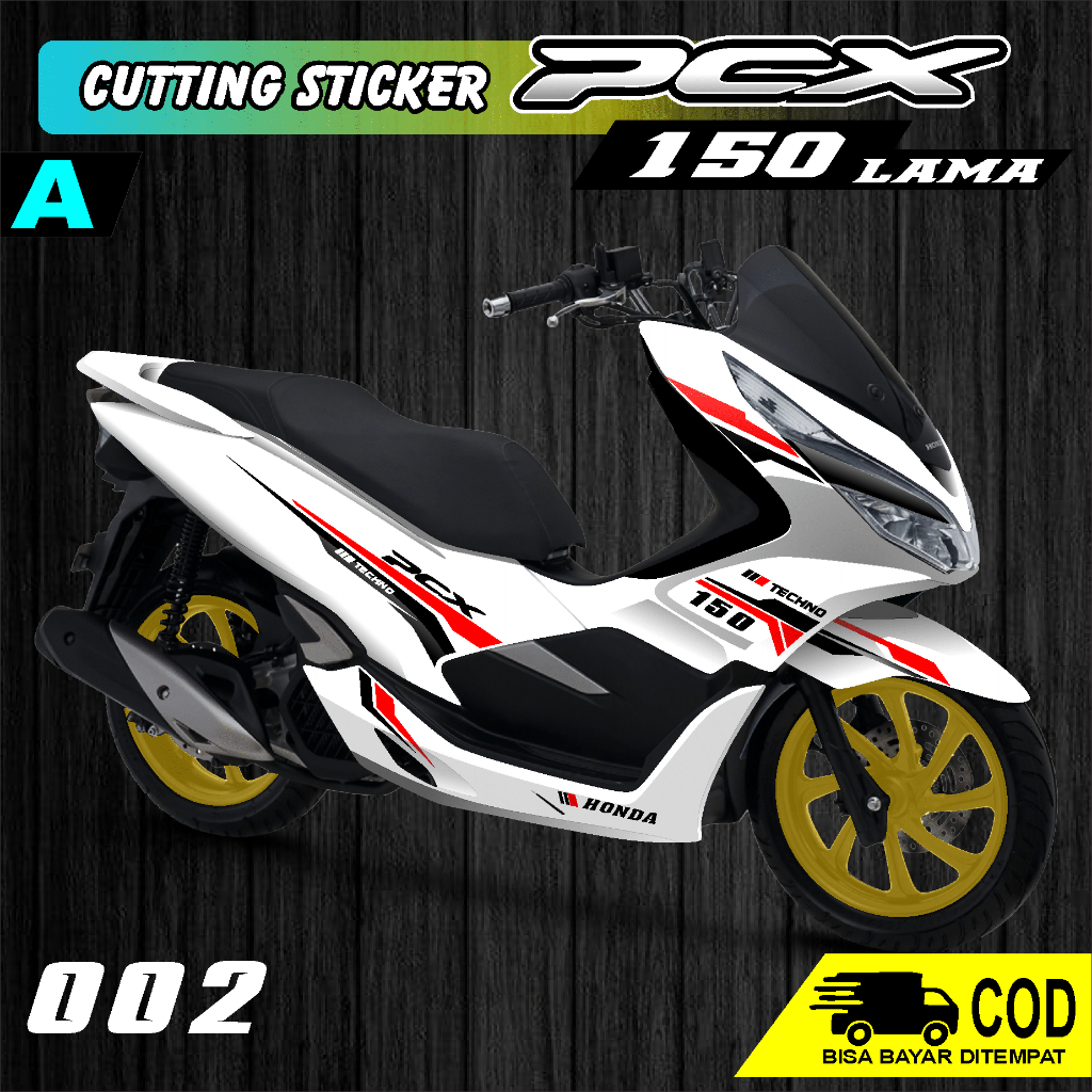 STRIPING PCX 150 CUTTING STIKER - STIKER PCX 150 PUTIH