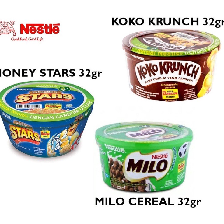 

Best Produk Nestle Milo/ Koko Krunch / Honey Star Sereal Cup Combo Pack Dancow Cereal (20+12)g Kemasan Bergizi