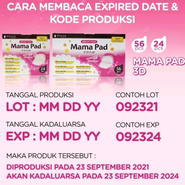 Best Seller Breast Pad Mama Pad isi 56 / Breastpad EXP 2028