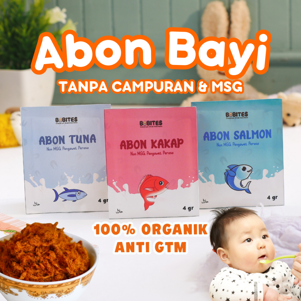 

ABON BAYI KEMASAN SACHET 4GR MPASI BAYI NON MSG PENAMBAH NAFSU MAKAN BB BOOSTER