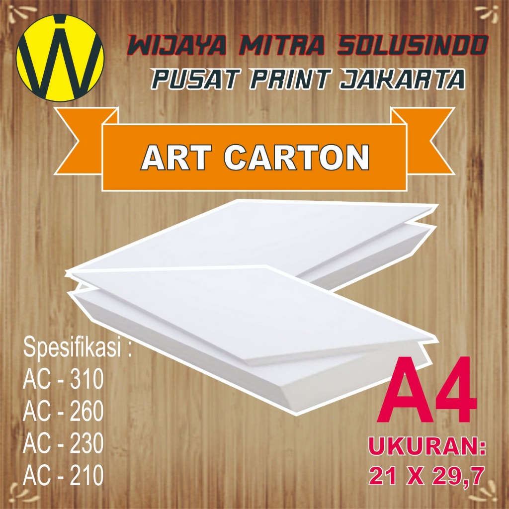 

KERTAS ART CARTON 190-210-230-260-310 GSM