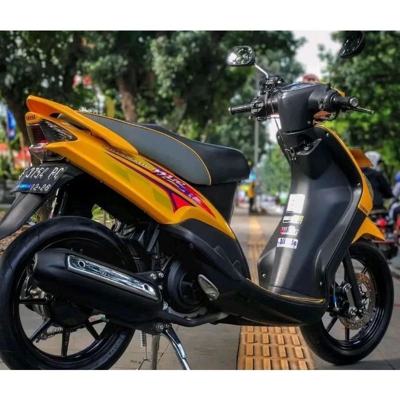 Striping Lis sticker standar ORI yamaha mio sporty 2004 kuning stiker mio bendera kuning striping mi