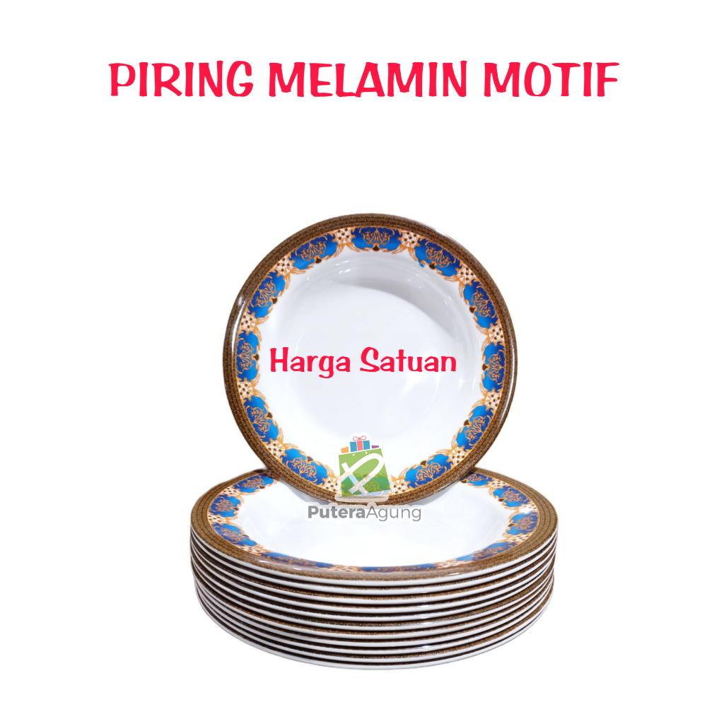 PIRING MAKAN MELAMIN 9 INCH PIRING MELAMINE MOTIF