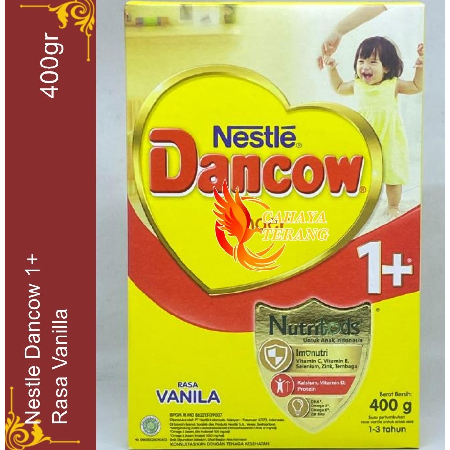 Nestlé DANCOW 1+ Vanila Susu Anak 1-3 Tahun Box 400g 400 gr Susu Dancow Vanila 1+