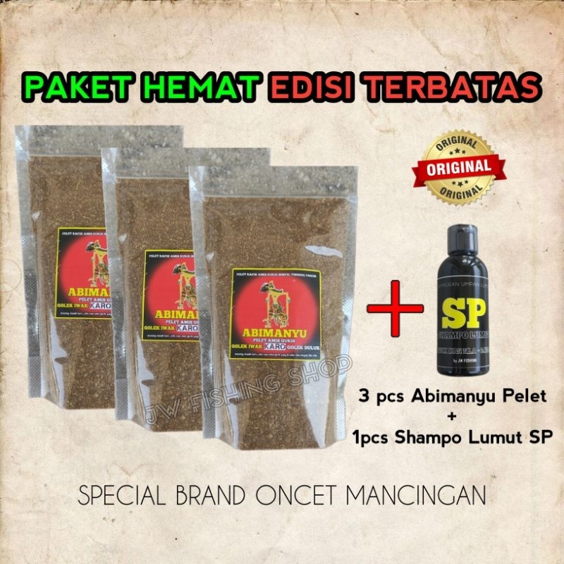 PELET ABIMANYU MERAH 3pc + SAMPO LUMUT SP 1pc "HARGA EKONOMIS" (EDISI TERBATAS)