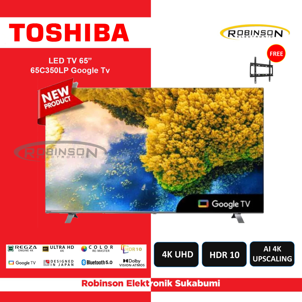 LED TV Toshiba 65Inch 65C350LP Google Tv