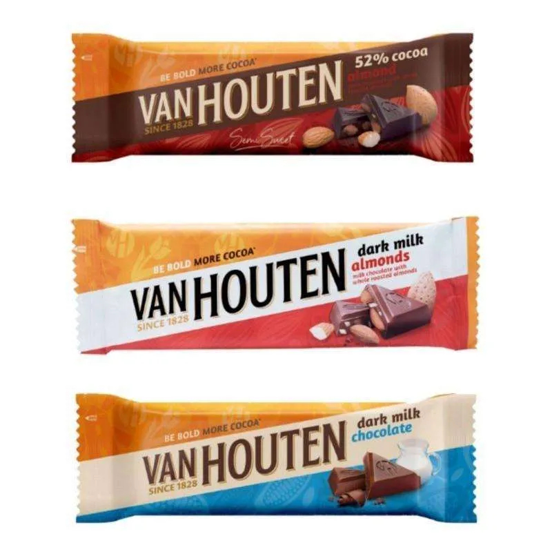 Van Houten Be Bold More Cocoa Vanhouten Varian Rasa Kakao Susu Cokelat Kacang Coklat Hitam Pekanbaru