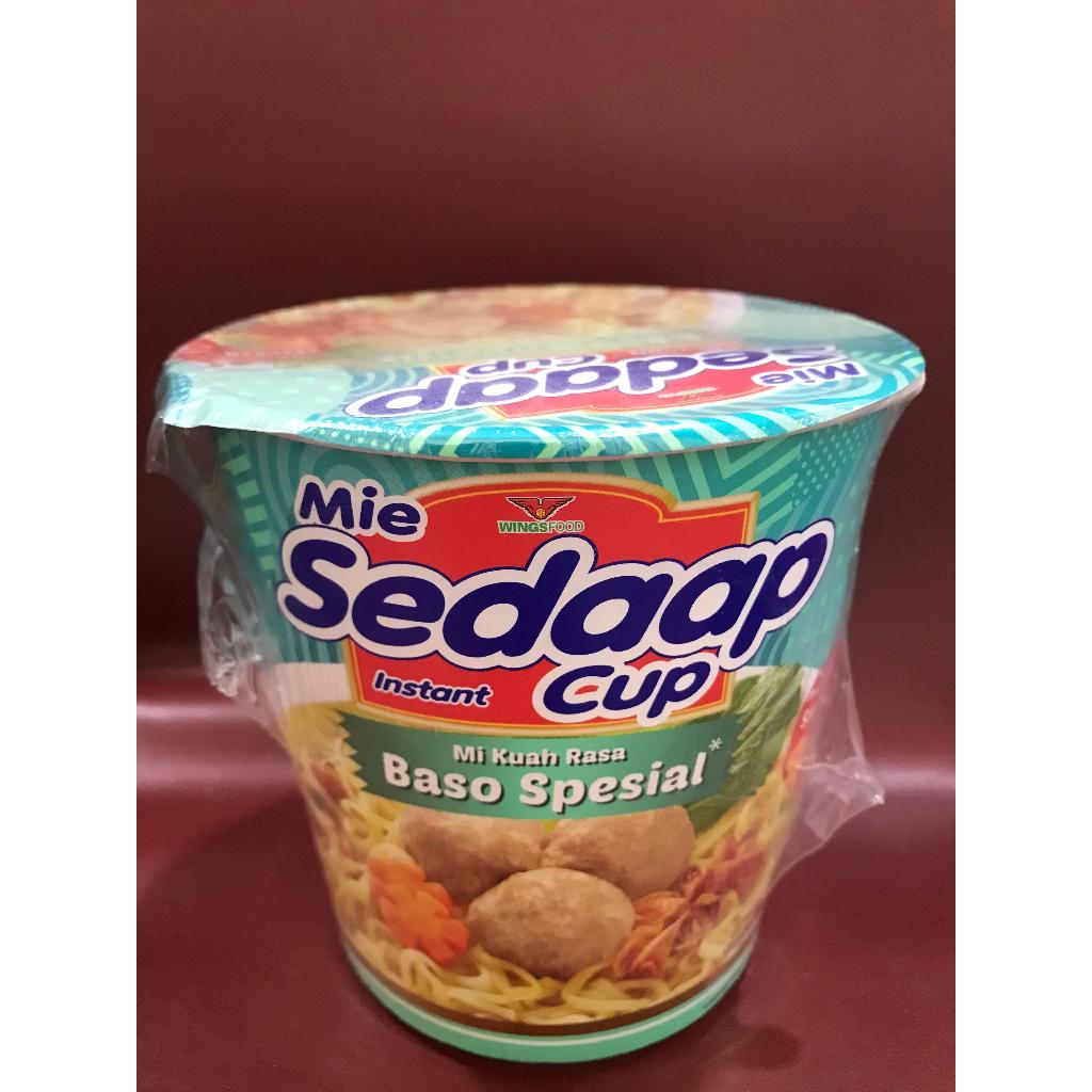 

Sedaap Mie Cup Kuah Rasa Baso Spesial 77g - Mie Cup Kuah Baso Special Sedaap