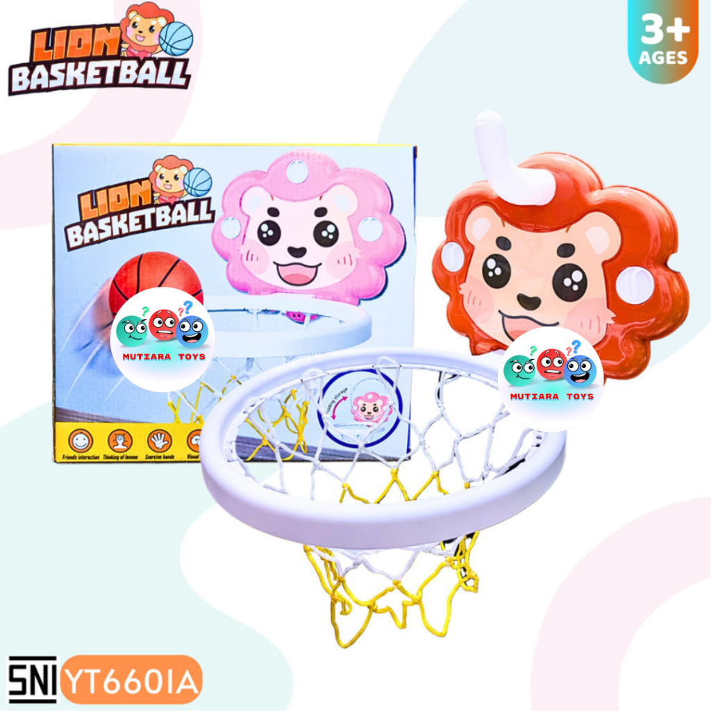 MUTIARATOYS Mainan Ring Basket Lion Basketball YT6601A