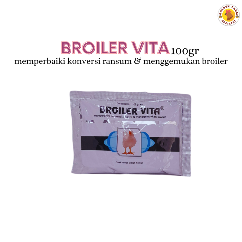 broiler vita 100 gr medion - vitamin untuk ayam broiler