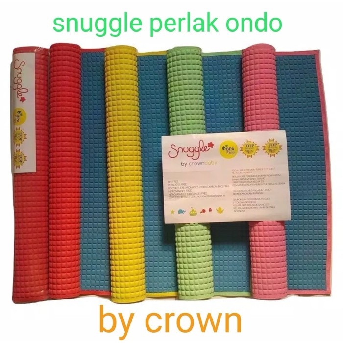 SNUGGLE By CROWN BABY Perlak Karet Ondo Polos 3838 cROWN PERLAK KARET 90X60CM