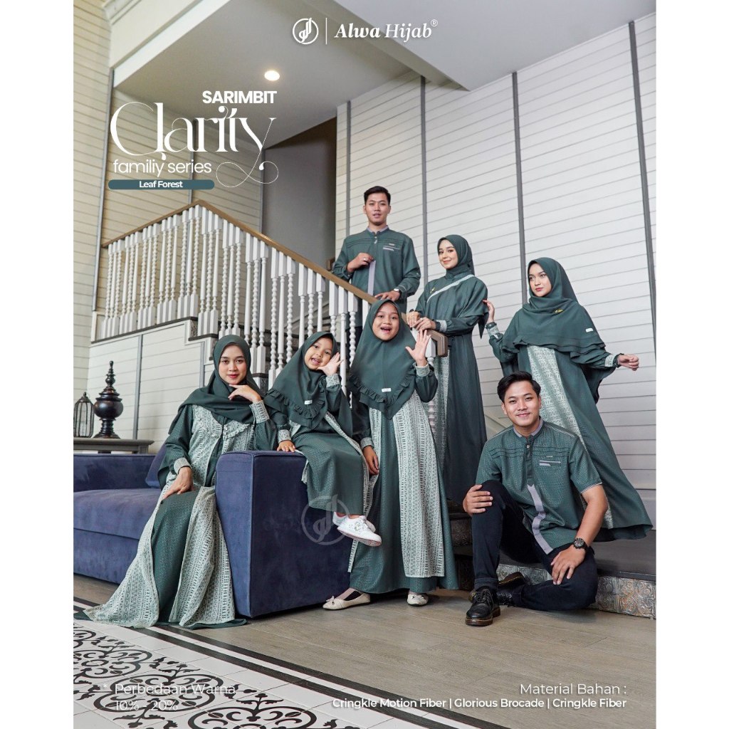 Sarimbit Keluarga.Sarimbit Lebaran.Sarimbit Clarity - Alwa Hijab (PRE ORDER)