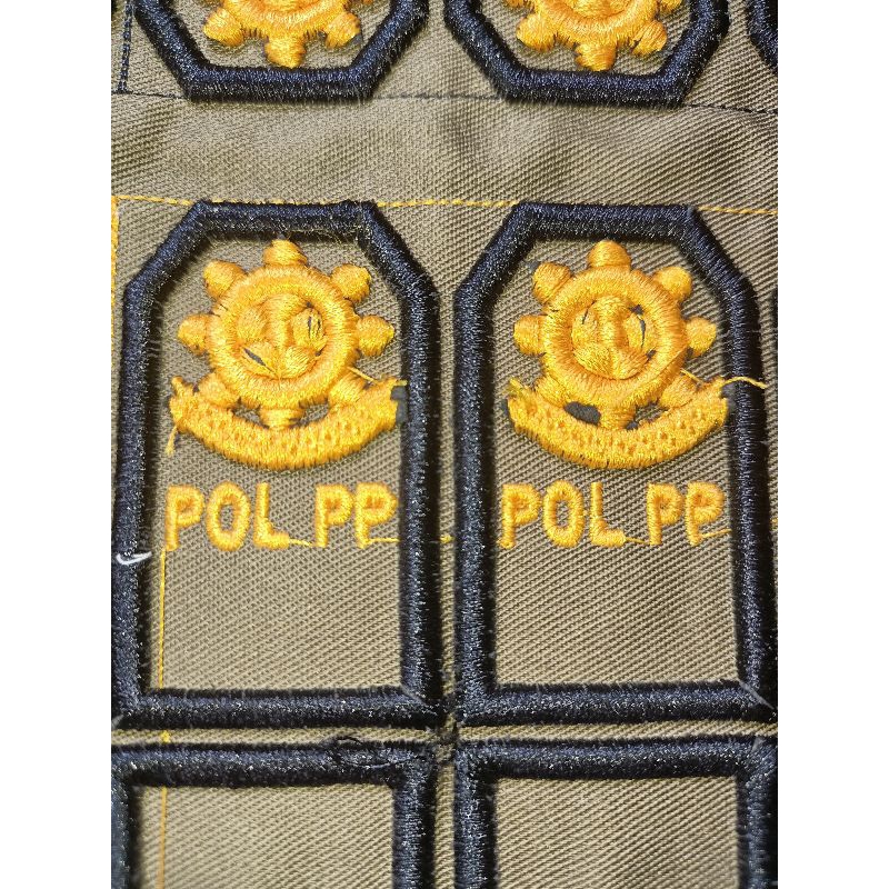 Kra Satpam 3d Pol Pp Bordir, Bed Bordir Kra Pol PP