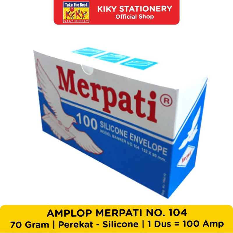 

AMPLOP MERPATI 104 SLC ISI 100 LEMBAR