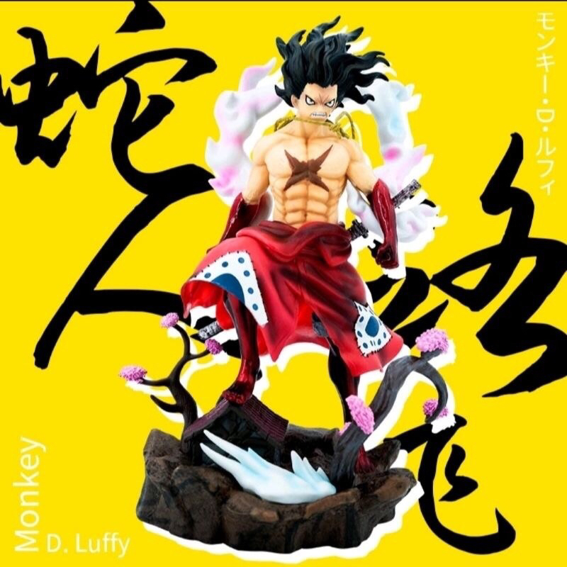 Action figure One piece luffy gear 4 sneakeman wano big size