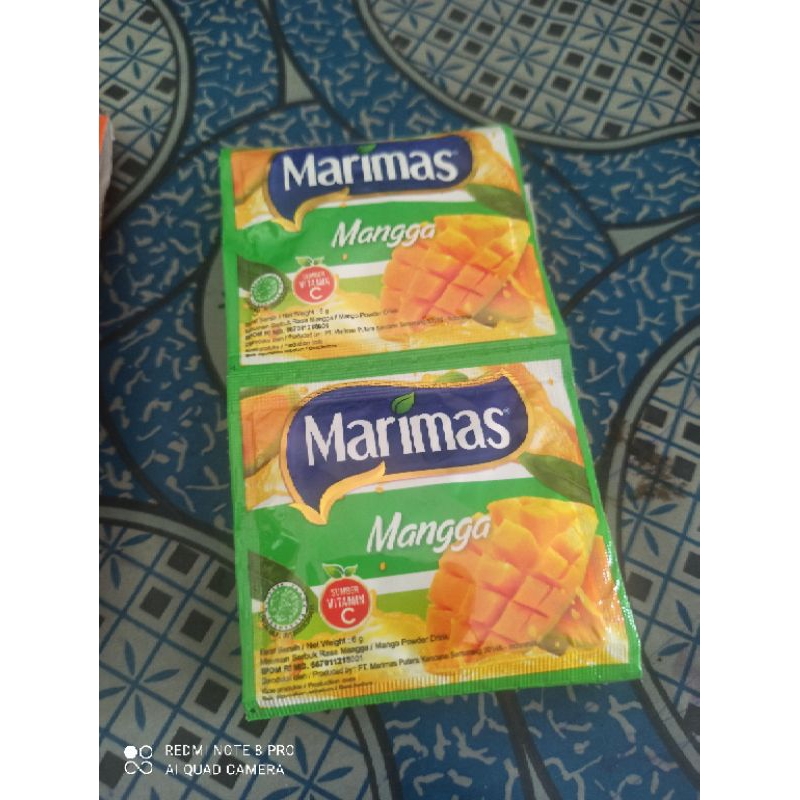 

Marimas mangga satu renteng isi 10 saset