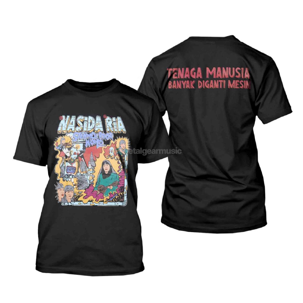 [HOT] Original Nasida Ria - Tenaga Manusia Black Tshirt