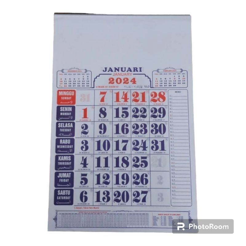 

Kalender Dinding /kalender kerja/ Kalender Angka 2024