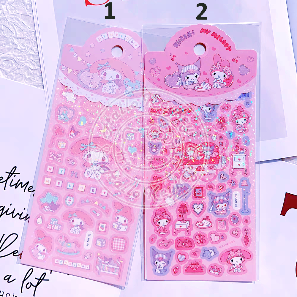 

stiker holo my melody pink original sanrio