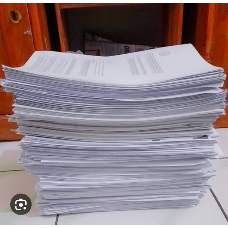 Kertas Bekas 500g sisi sebelah kosong