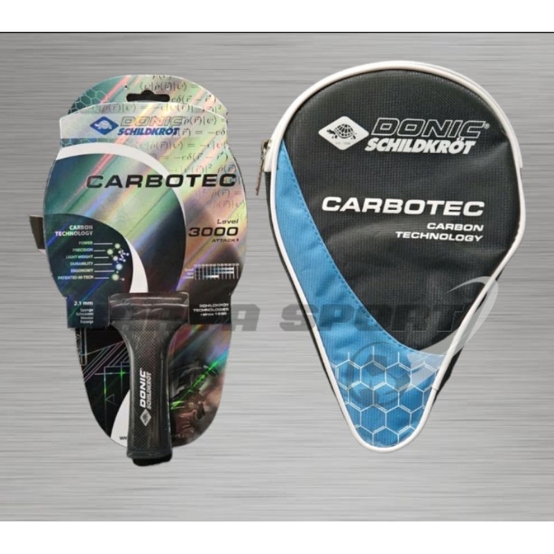 Bat DONIC Schildkrot Carbotec 3000 Original Bet Tenis Meja Pingpong