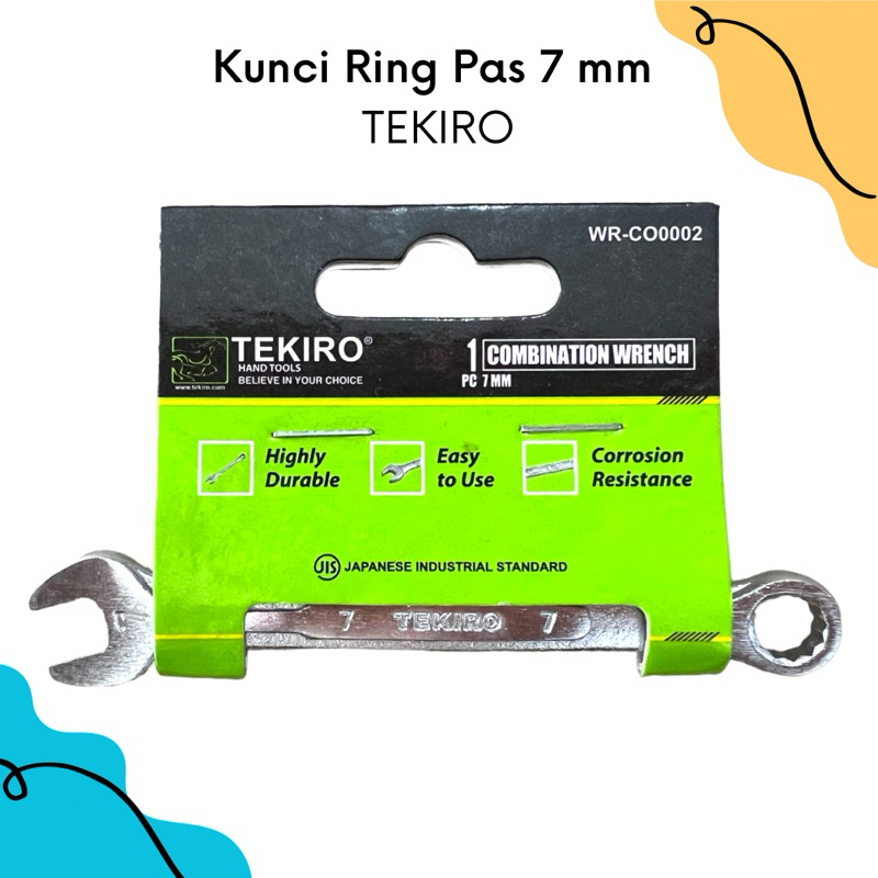 Tekiro Kunci Ring Pas 7mm | Kunci Ring Pas Tekiro 7mm | Kunci Ring Pas 7mm | Kunci Ring Pas Murah