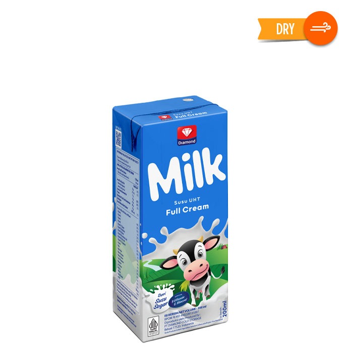 

Diamond Uht Milk Full Cream 200Ml