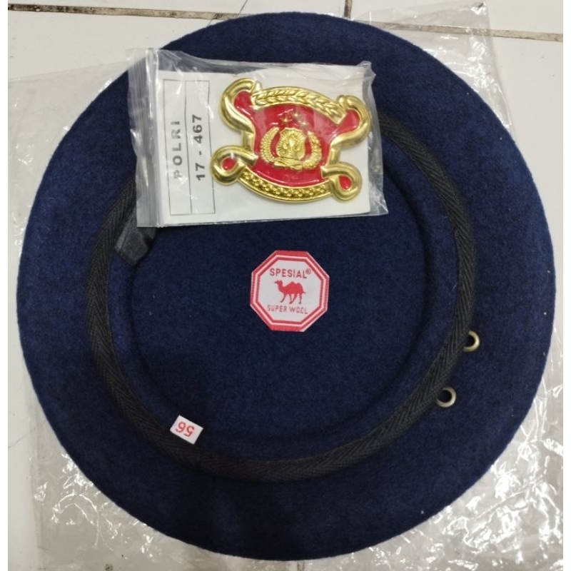 baret brimob camel super wol/baret camel brimob /emblem baret brimob