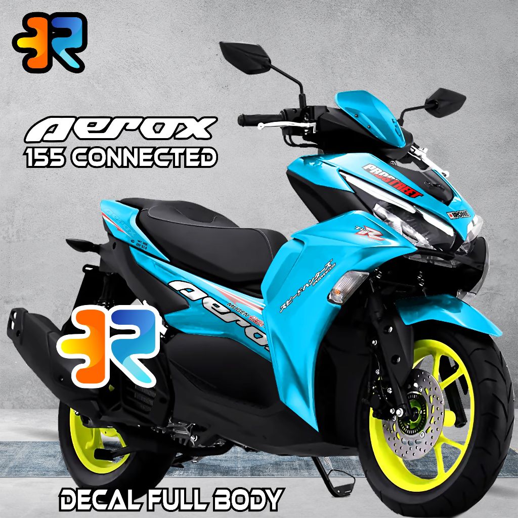 Decal Aerox 155 Connected Stiker Full Body Variasi Desain Polos