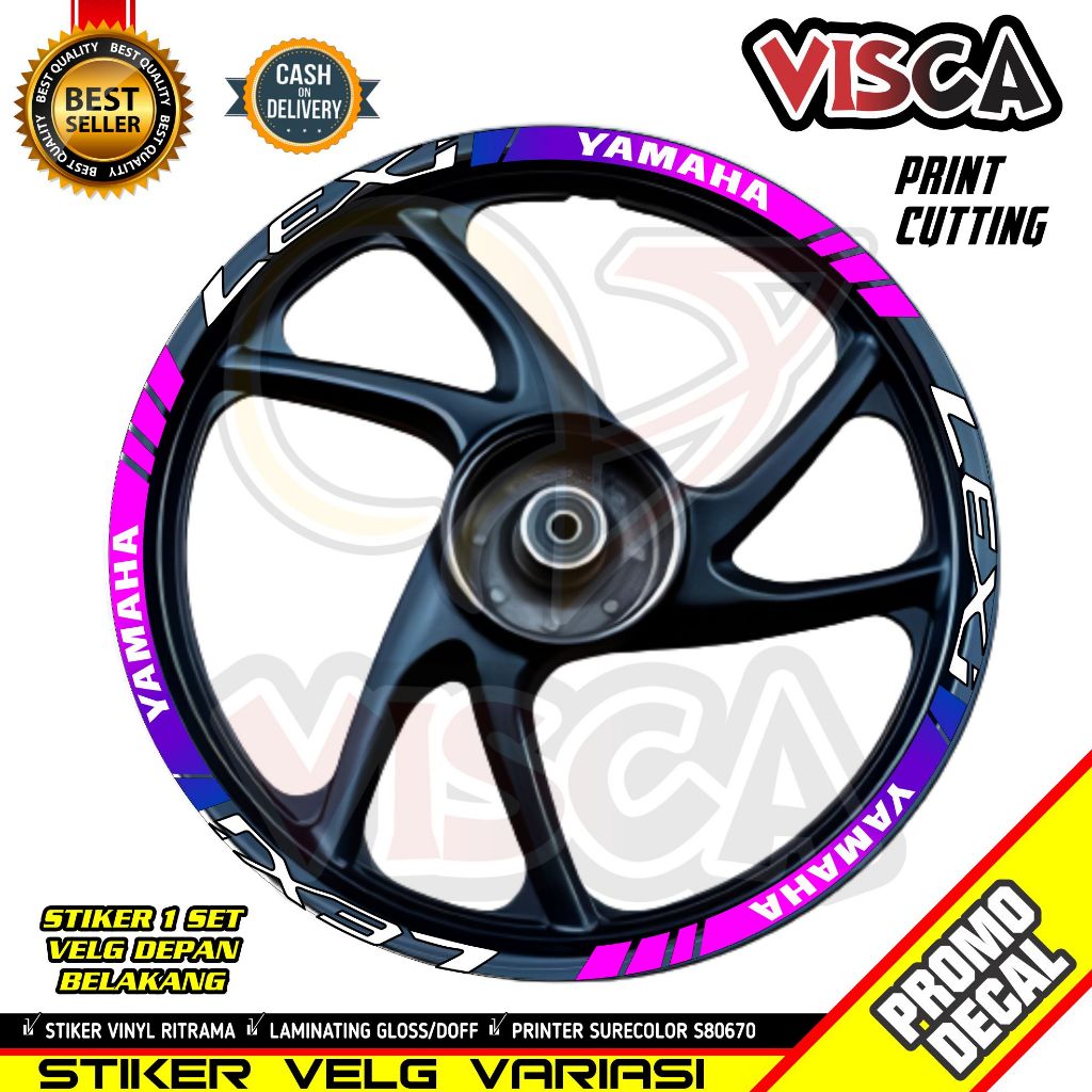 Stiker Velg - Sticker Velk - Stiker Cutting Velg - Stiker Velk Motor Lexi Motif Lexi 03 Bunglon