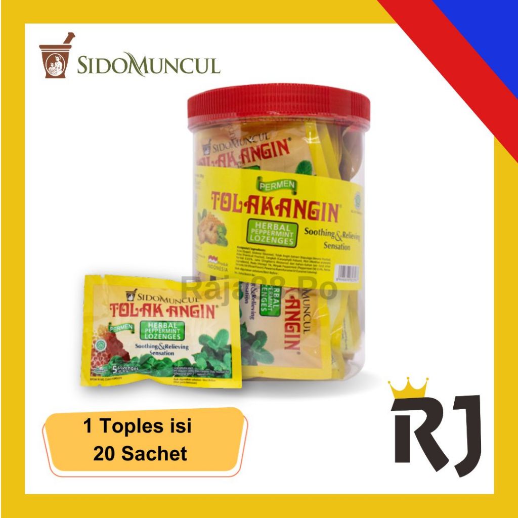 

Permen Tolak Angin Toples (isi 20 Sachet)