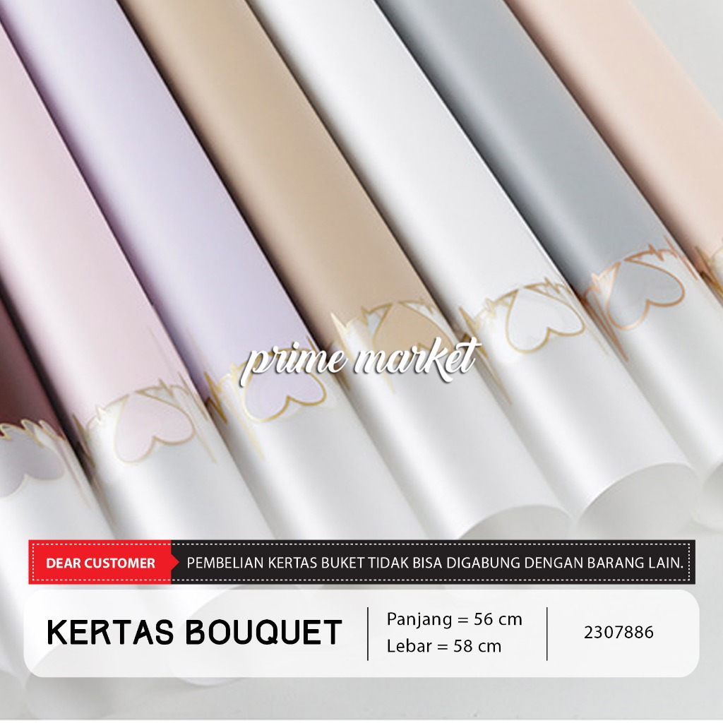 

Kertas Buket Motif Heart Beat Buket Bunga Flower Wrapping Kertas Bunga Love Flower Paper Valentine Cellophane (2307886)