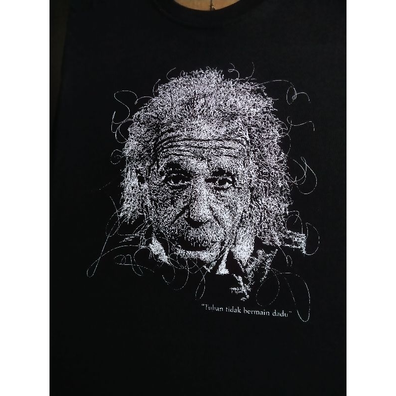 Kaos sablon custom wajah scribble art