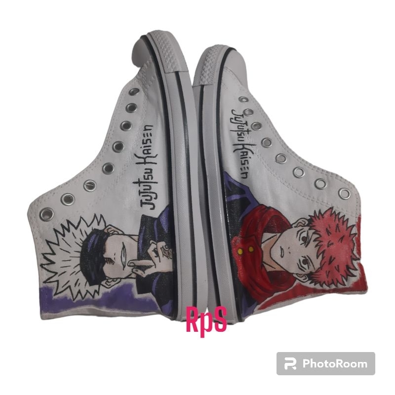 Sepatu Sneakers Anime Gojo Itadori Jujutsu Kaisen