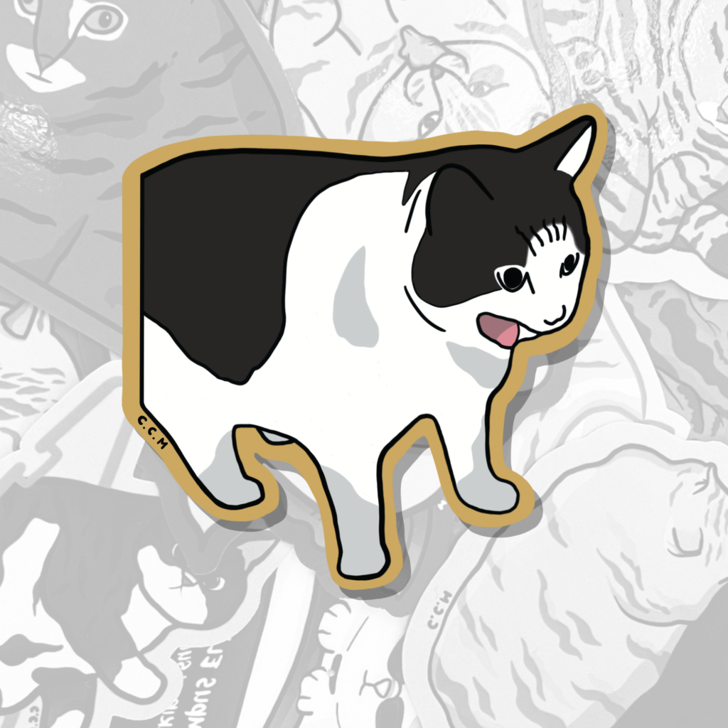 

Sticker - Screaming Cat "AAAARRGH