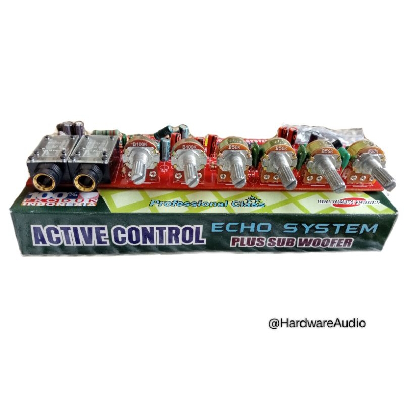 Kit tone control stereo mic echo subwoofer karaoke