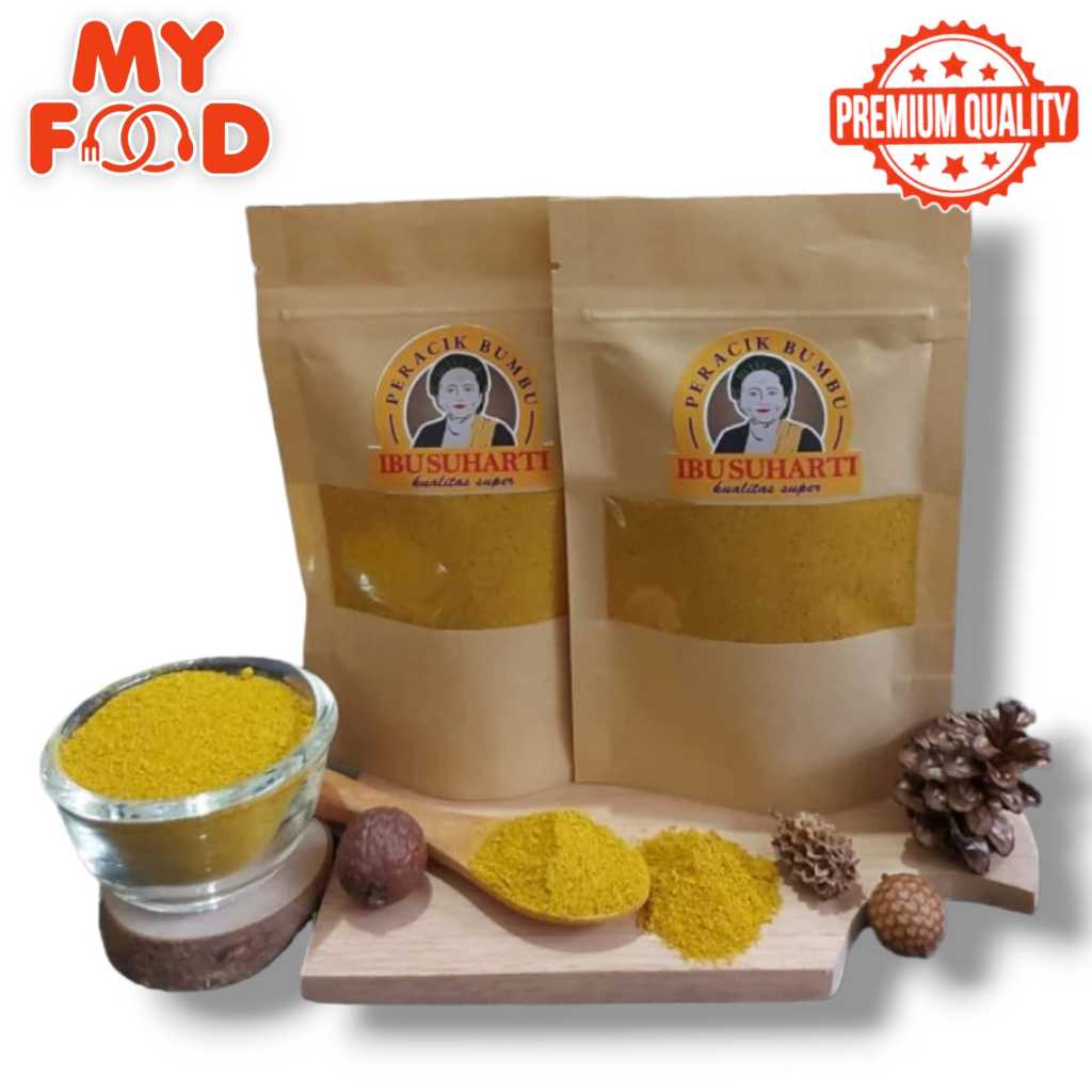 

[Myfoodofficial] - Ibu Suharti Rempah Temulawak Bubuk Murni Bumbu Dapur Temulawak Bubuk Pure Curcuma Powder Kualitas Premium