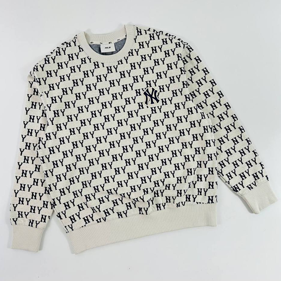 MLB Full Printed NY Monogram White Sweatshirt ORIGINAL