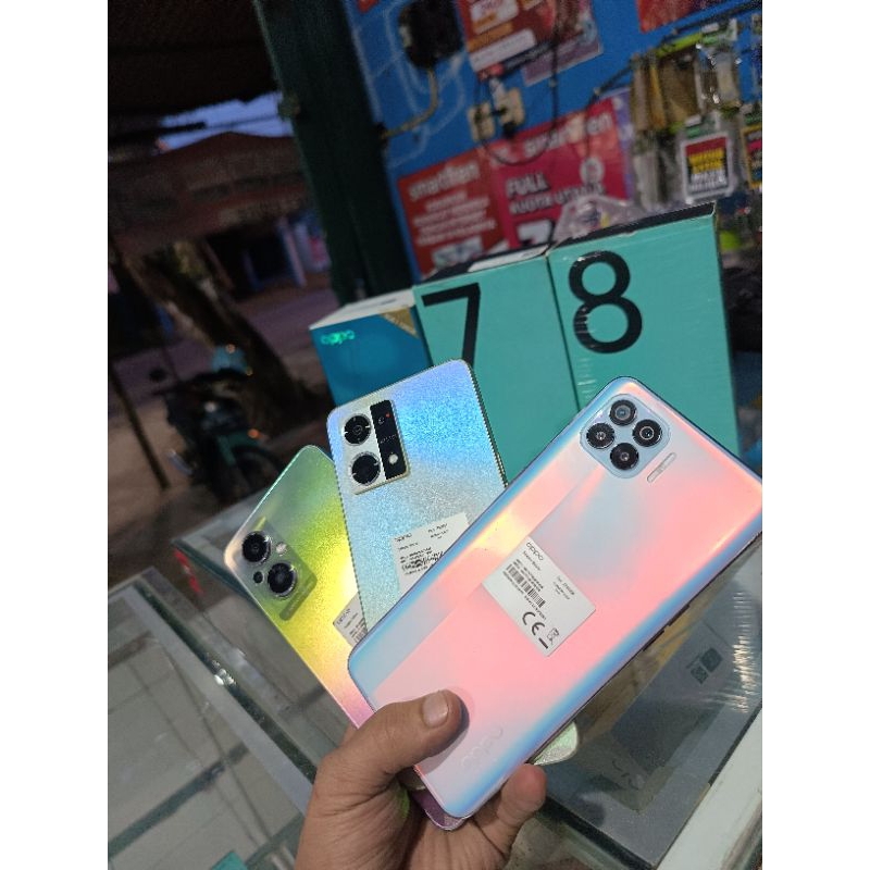 oppo reno 4f ram 8/128gb lengkap