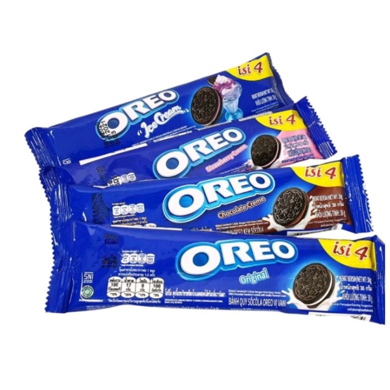 

Oreo Biskuit Sandwich SATUAN Original Cream 1 Pcs Snack Untuk Anak Dan Dewasa