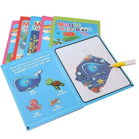 

Ready Magic Water Book / Buku Gambar Mewarnai / Buku Warna Mainan Edukasi Anak