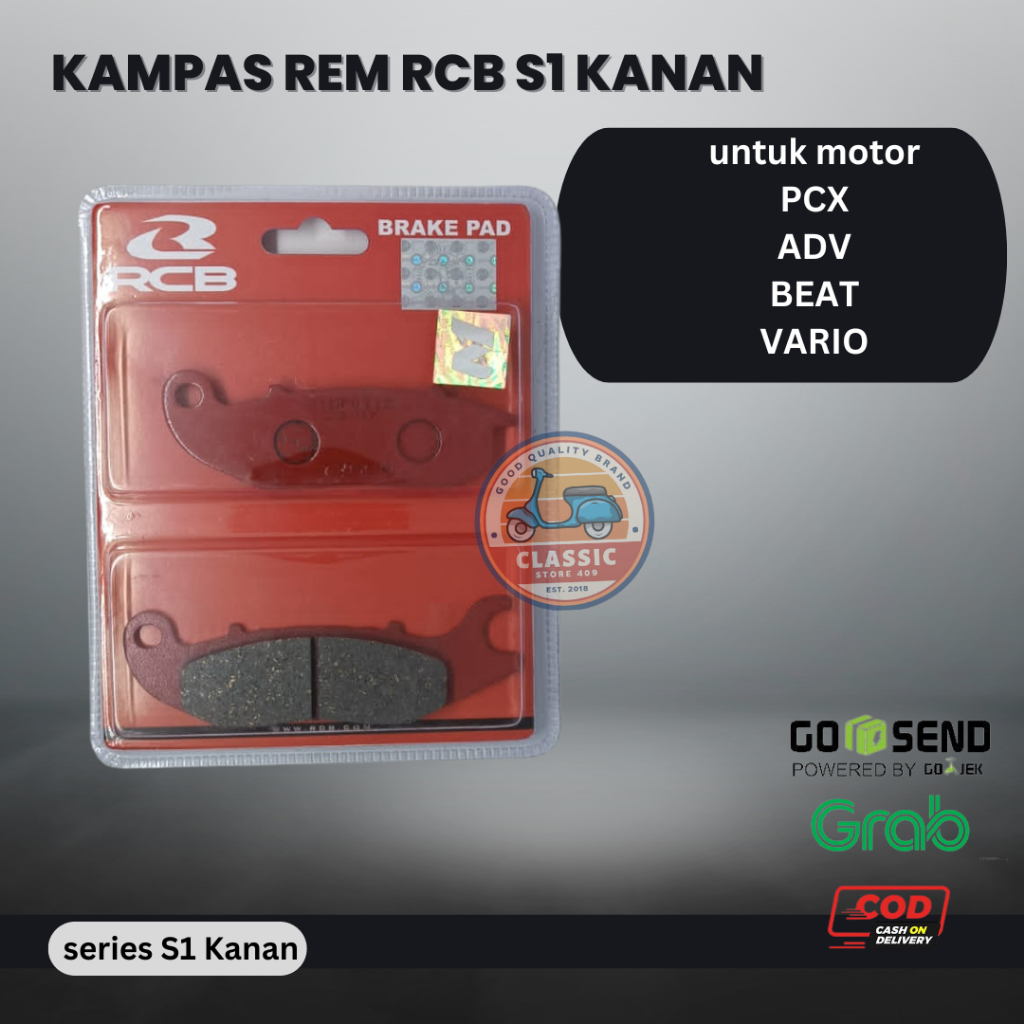 Kampas Rem Rcb S1 Kanan Rcb Series