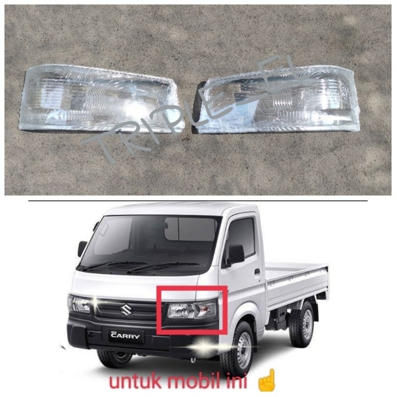 MIKA KACA HEADLAMP LAMPU DEPAN UTAMA SUZUKI NEW CARRY PICK UP TAYO