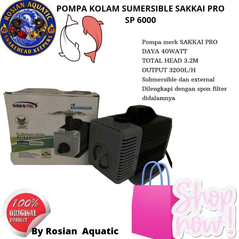 Pompa Kolam Air Mancur  SAKKAI PRO SP 6000