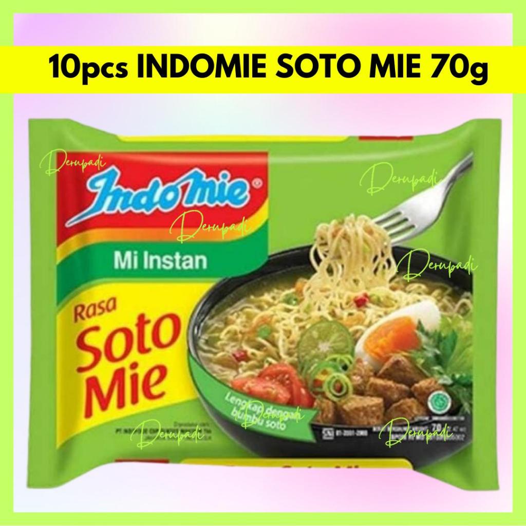 

10pcs INDOMIE KUAH SOTO MIE INSTAN HALAL 70 GR MI NOODLE SOUP