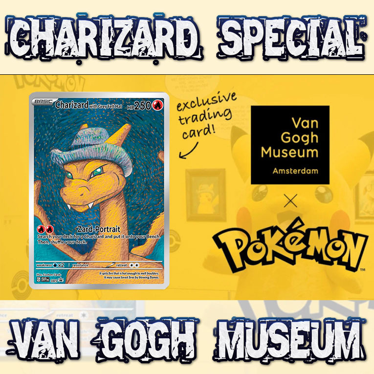 KARTU POKEMON TCG HOLOGRAM SPECIAL CHARIZARD VAN GOGH MUSEUM