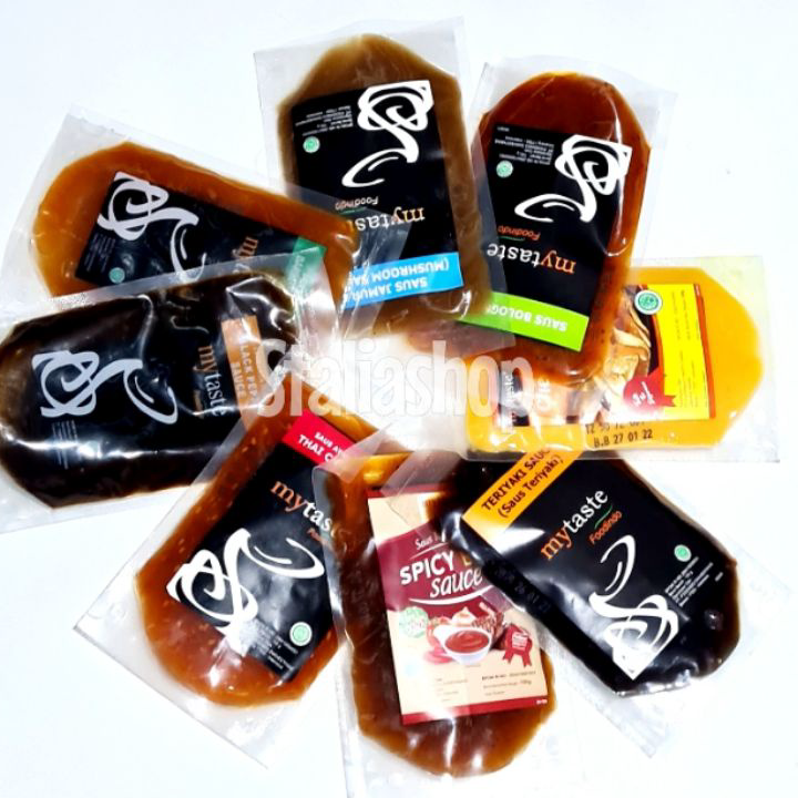 

Murah Banget Saus My Taste Lada Hitam Teriyaki Keju 100gr Bumbu Rendang Rawon