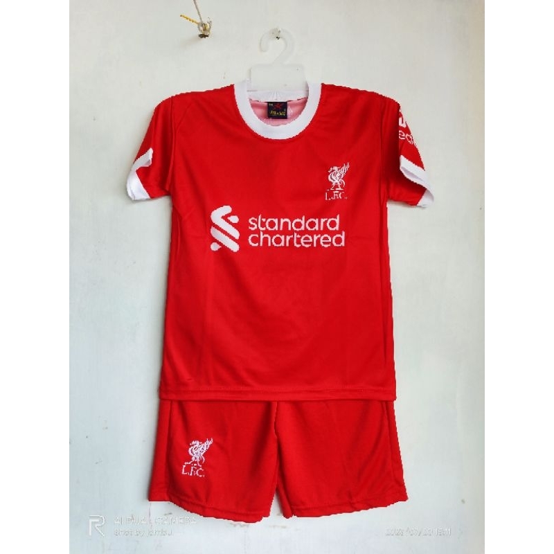 Setelan Jersey LIVER-POOL umur 7-14 thn